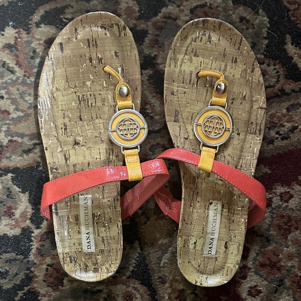 Dana Buchman Erica Mango Cork Sandal - Size 7